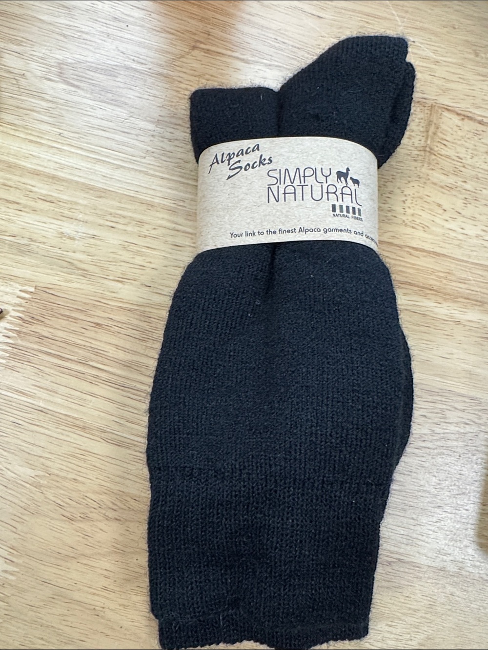 Black Alpaca Dress Socks for Men